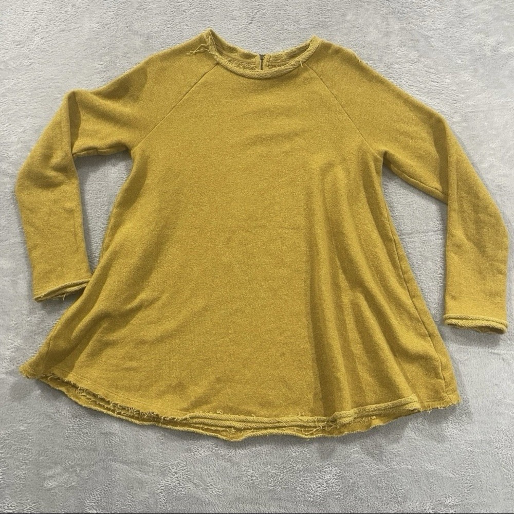 Cooperative Sweater Women's Medium Yellow Boho Lagenlook Minimal Normcore